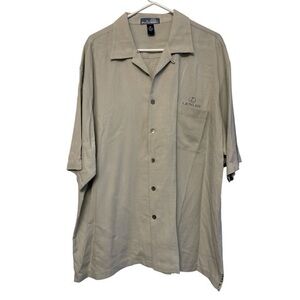 Men’s Antigua Performance Silk Blend LEXUS Casual Button Shirt Size XL EUC #7595